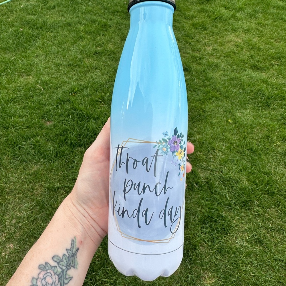 Blue and White Floral Kitchen Tumbler
